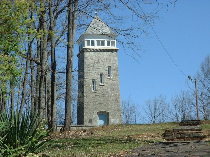 The tower on Chenocetah Mountain